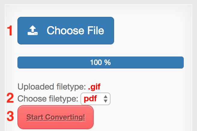 How to convert GIF files online to PDF